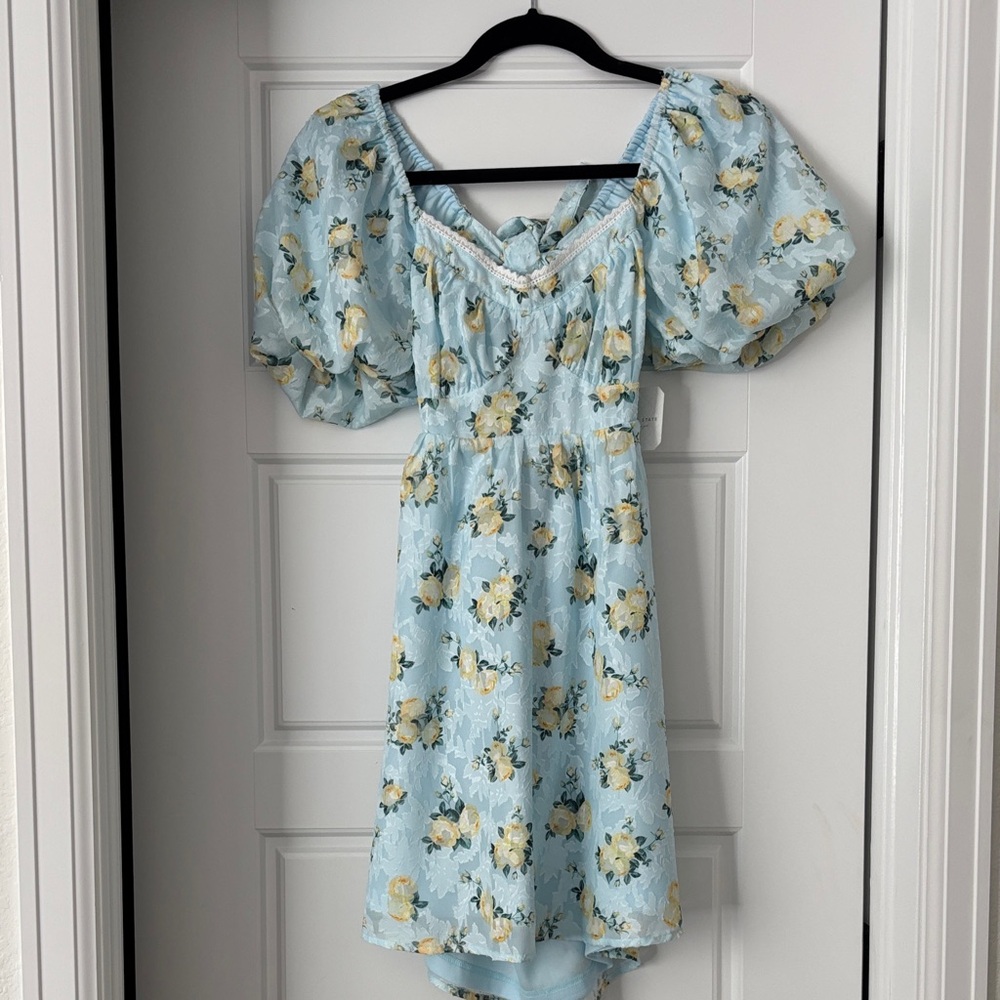 Floral Puff Sleeve Dress